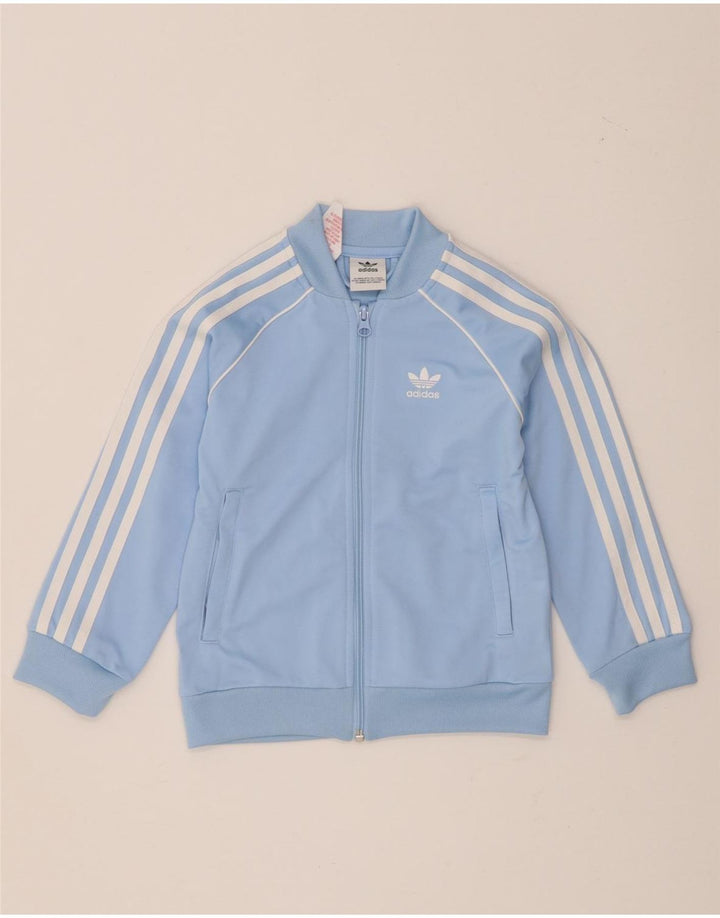 Adidas Chaqueta de chándal para niño 5-6 años Azul Poliéster