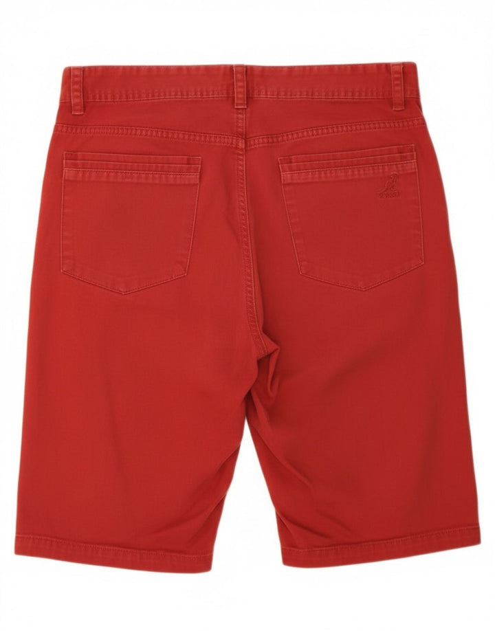 Kangol Mens Chino Shorts Small W29 Algodón Rojo