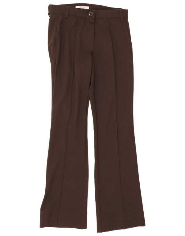 Marella EMME Pantalones Chinos con Corte De Bota para Mujer UK 6 XS W26 L29 Marrón