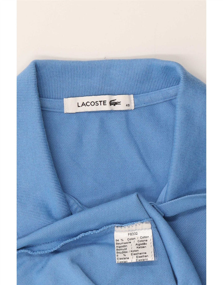 Polo Lacoste Mujer Talla 40 Algodón Azul Medio