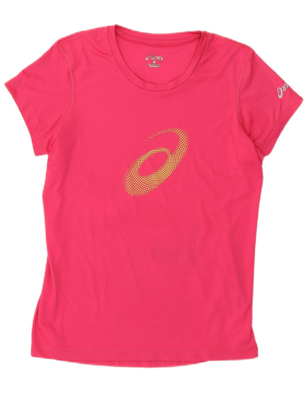 Asics Camiseta gráfica para mujer Top UK 10 Small Pink