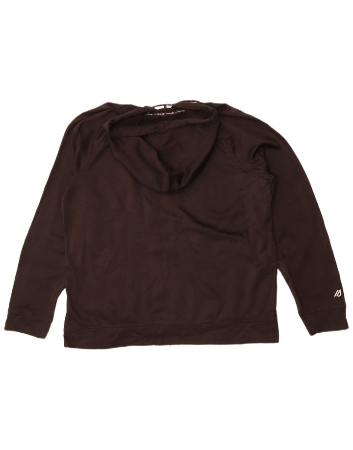 Eddie Bauer Sudadera con capucha y cremallera para hombre XL Poliéster negro