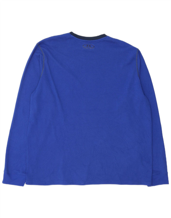 Under Armour Camiseta Cold Gear para hombre de manga larga 2XL Poliéster azul
