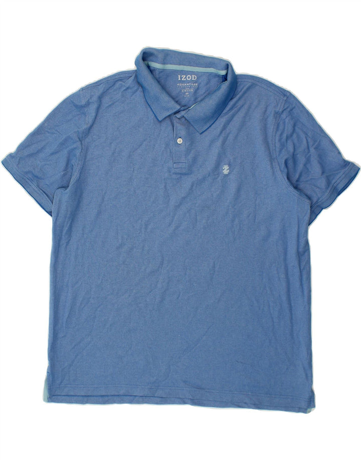 IZOD Mens Polo Shirt 2XL Blue Cotton Vintage Izod and Second-Hand Izod from Messina Hembry 