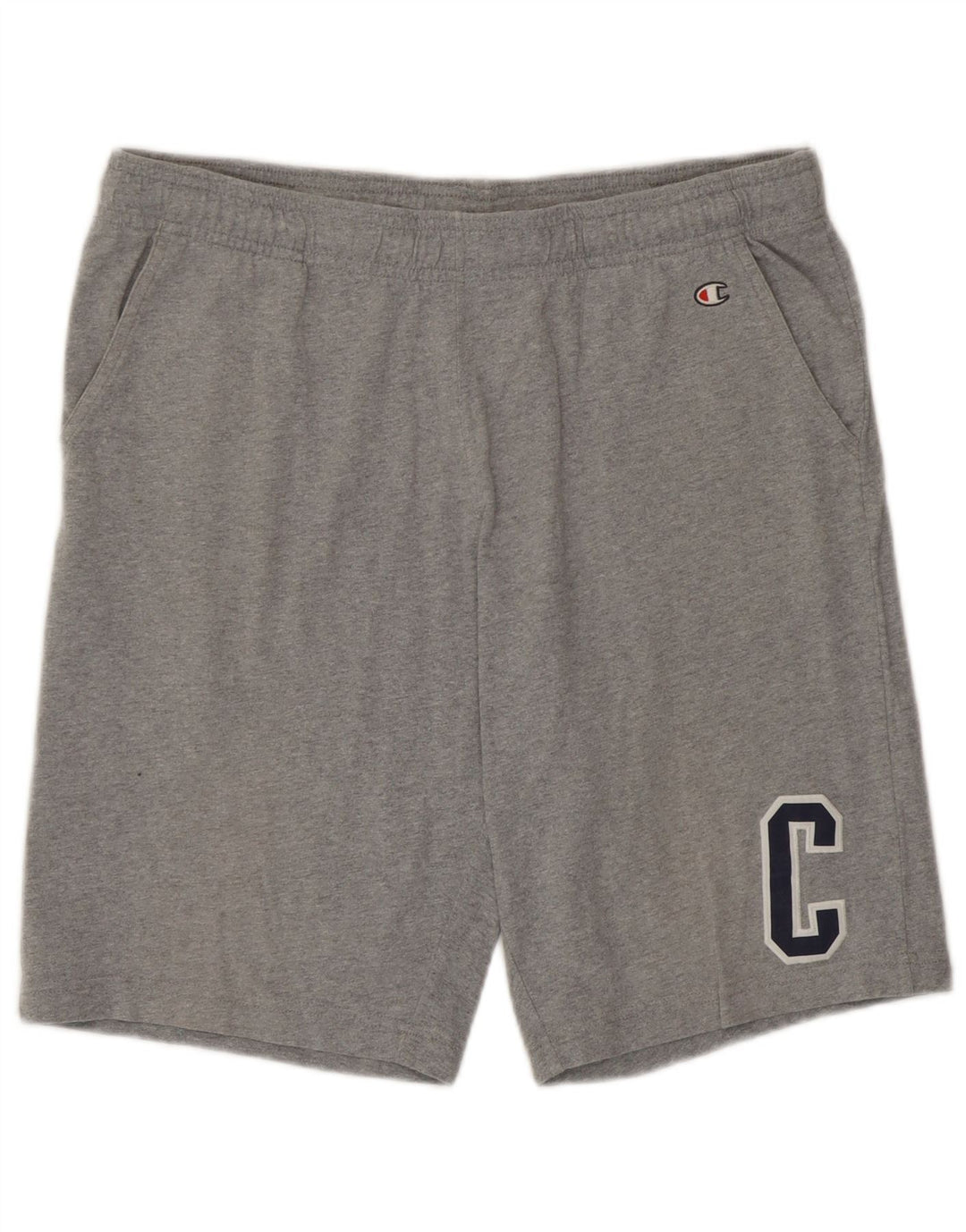 Champion Pantalones Cortos Deportivos Gráficos para Hombre Gris Grande