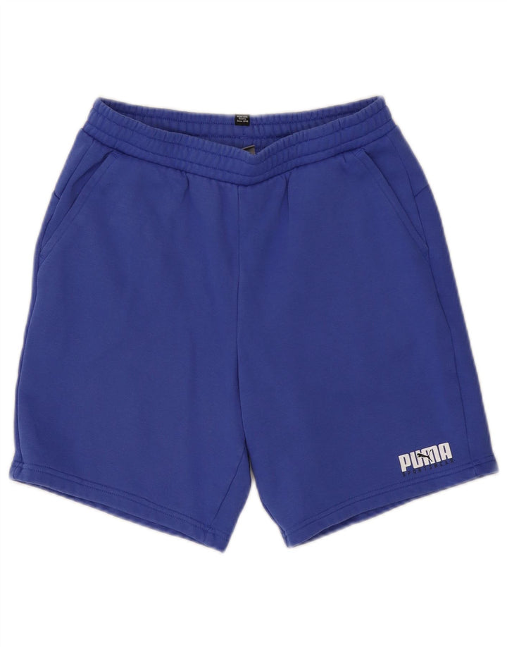 Puma Pantalón Corto Deportivo Niño 15-16 Años Azul Algodón