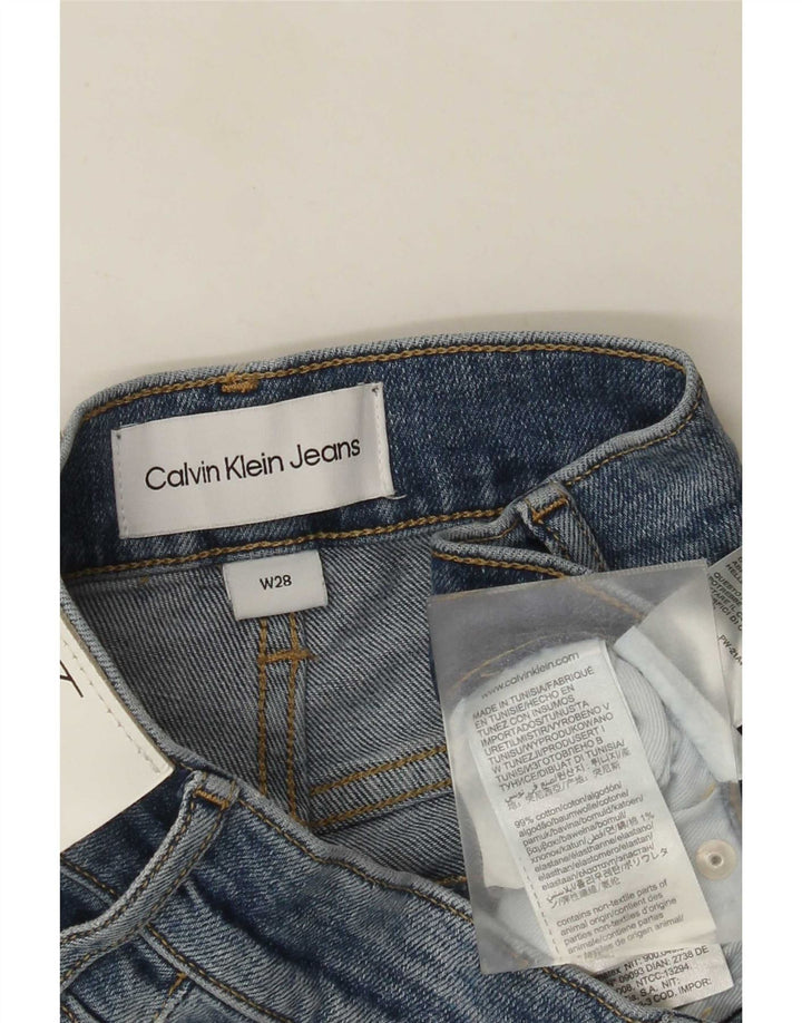 Calvin Klein Pantalones cortos de mezclilla para hombre W28 Algodón azul pequeño