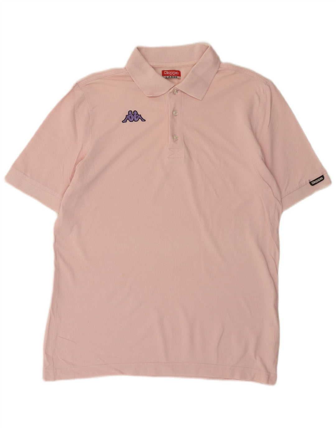Polo Kappa Hombre Grande Rosa Algodón