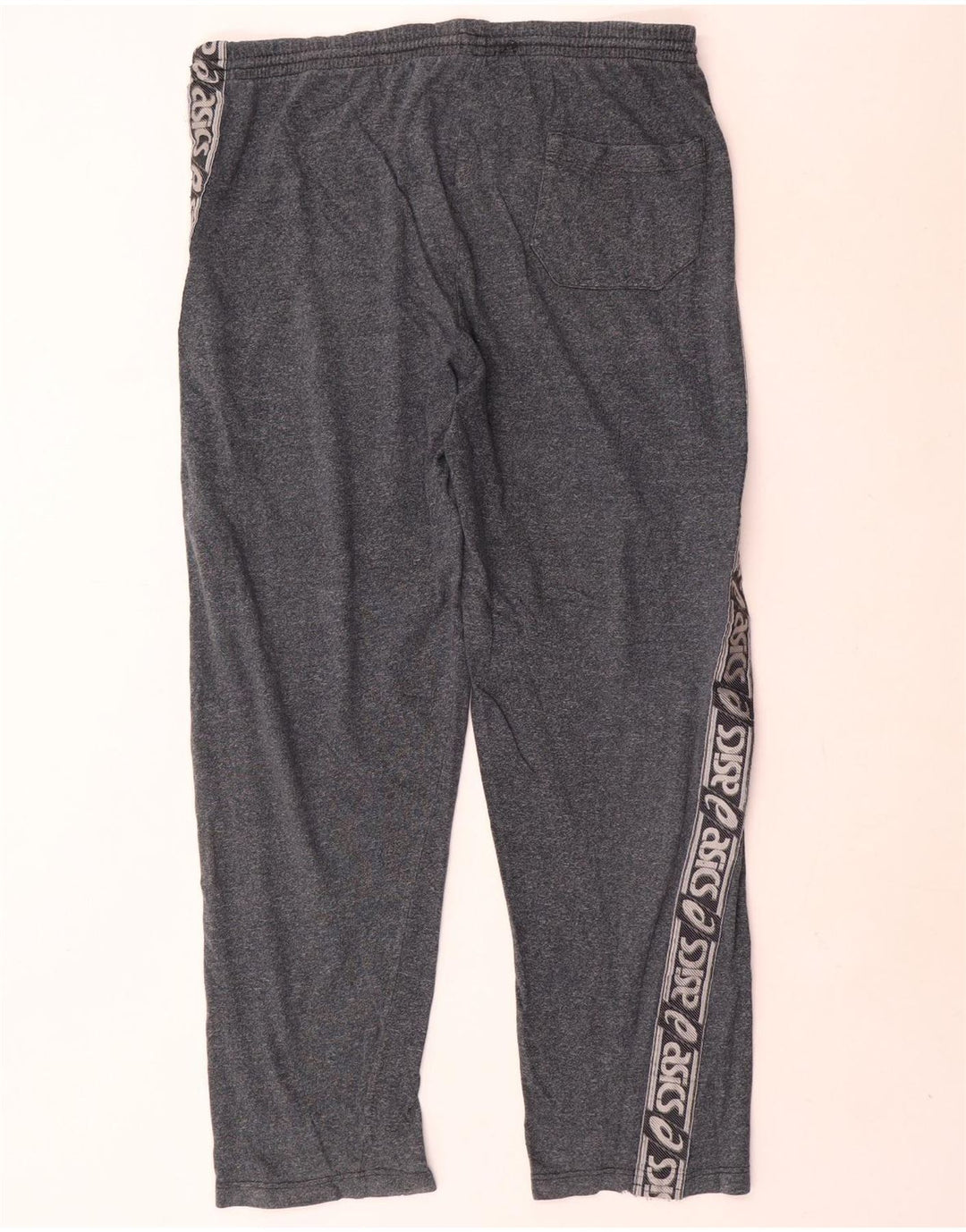 Asics Hombre Pantalones De Chándal Gráficos De Algodón Moteado Gris Grande