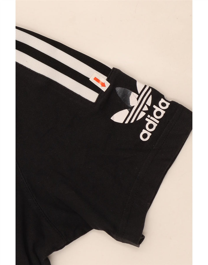 Adidas - Camiseta gráfica para hombre, talla mediana, algodón negro