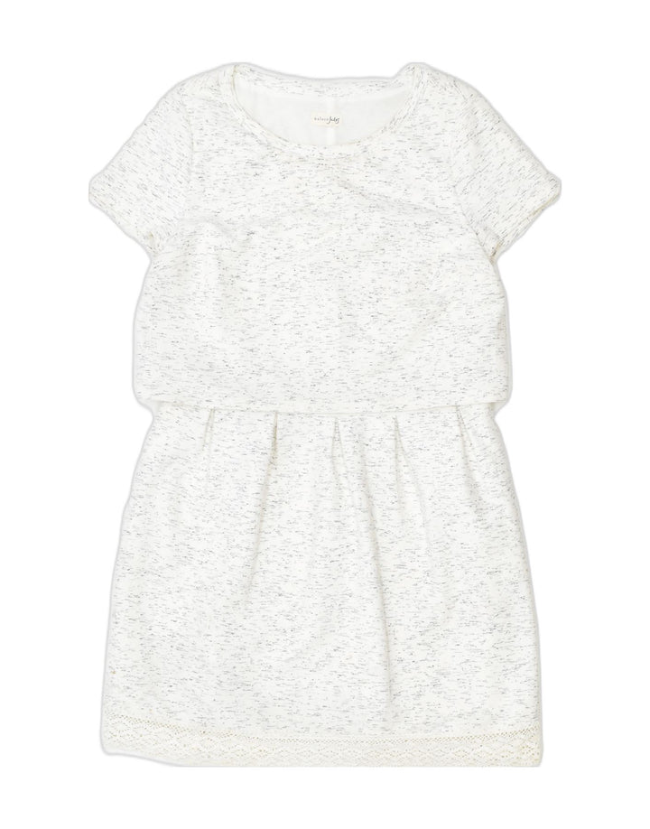 MAISON JULES Womens Basic Dress UK 12 Medium Off White Flecked | Vintage | Thrift | Second-Hand | Used Clothing | Messina Hembry 