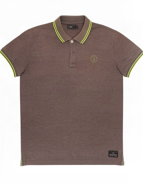 Polo Jack & Jones Hombre Poliéster Gris Medio