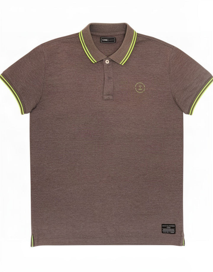 Polo Jack & Jones Hombre Poliéster Gris Medio