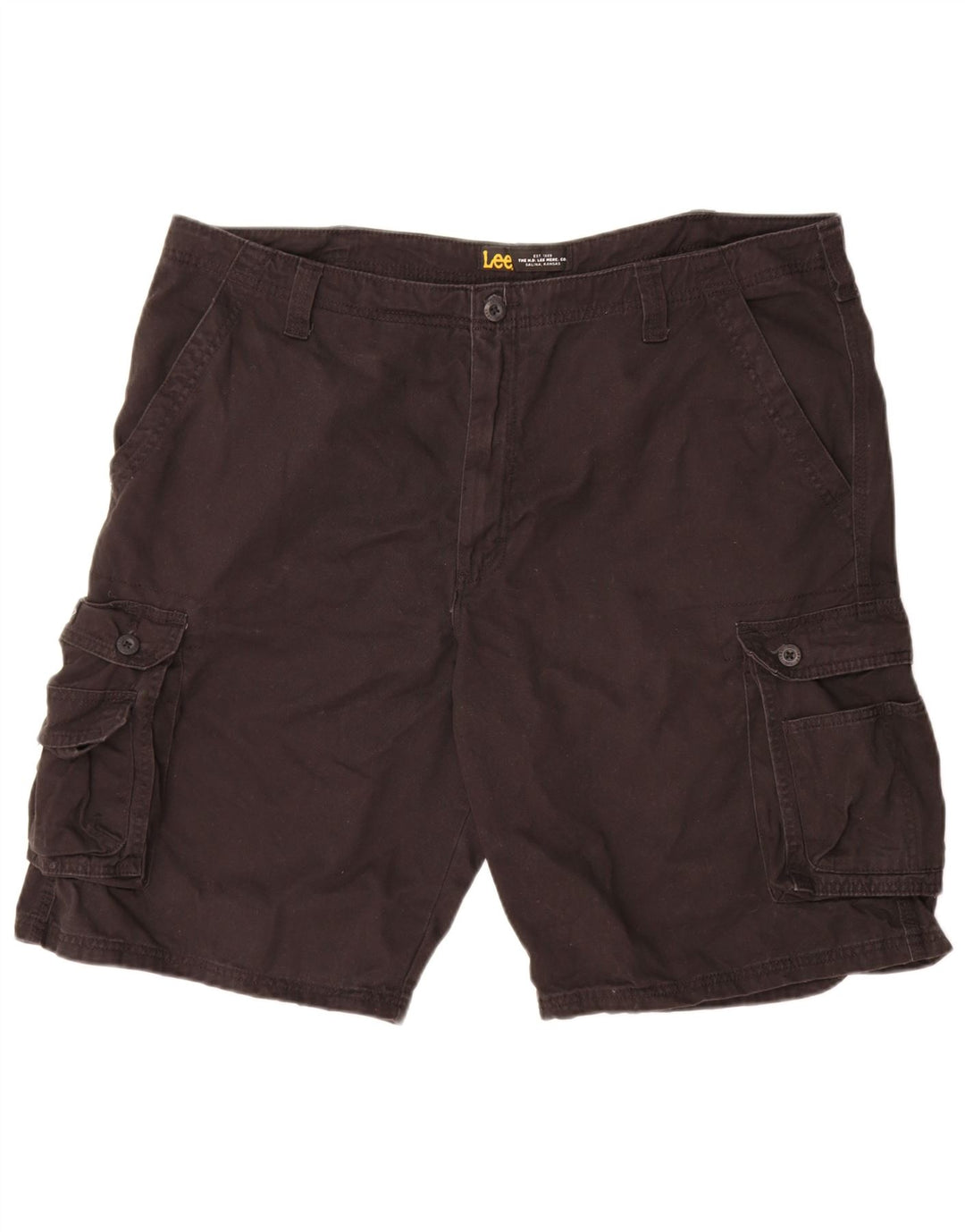 Lee pantalones cortos cargo para hombre W42 2XL algodón negro