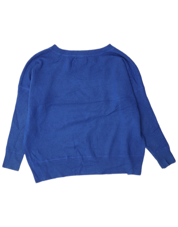 French Connection Womens Boat Neck Jumper Sweater UK 6 XS Blue Classic
