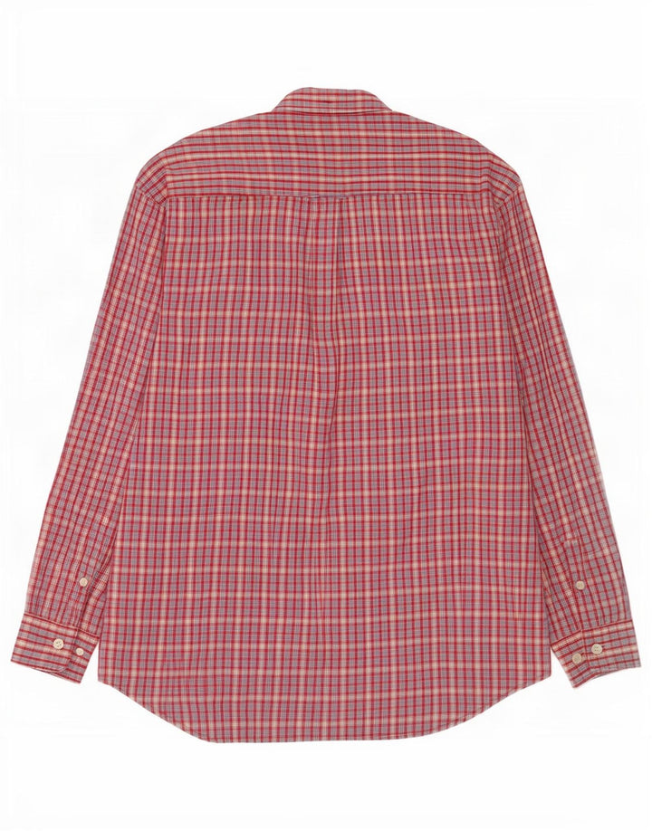 Camisa Ben Sherman para hombre a cuadros rojos medianos