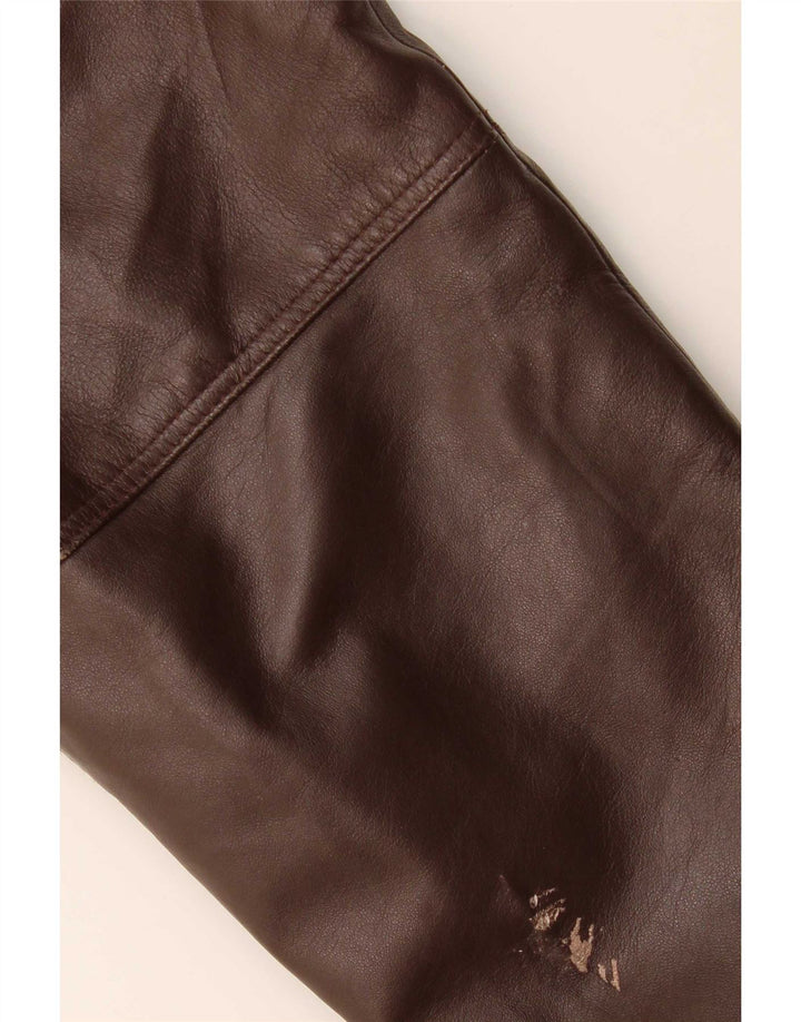 Vintage chaqueta de cuero para hombre Reino Unido 40 cuero marrón grande