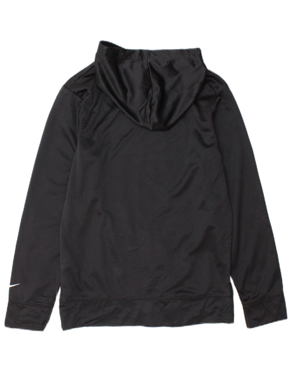 Nike Boys Dri Fit Graphic Sudadera con capucha Jumper 12-13 años Grande Poliéster negro