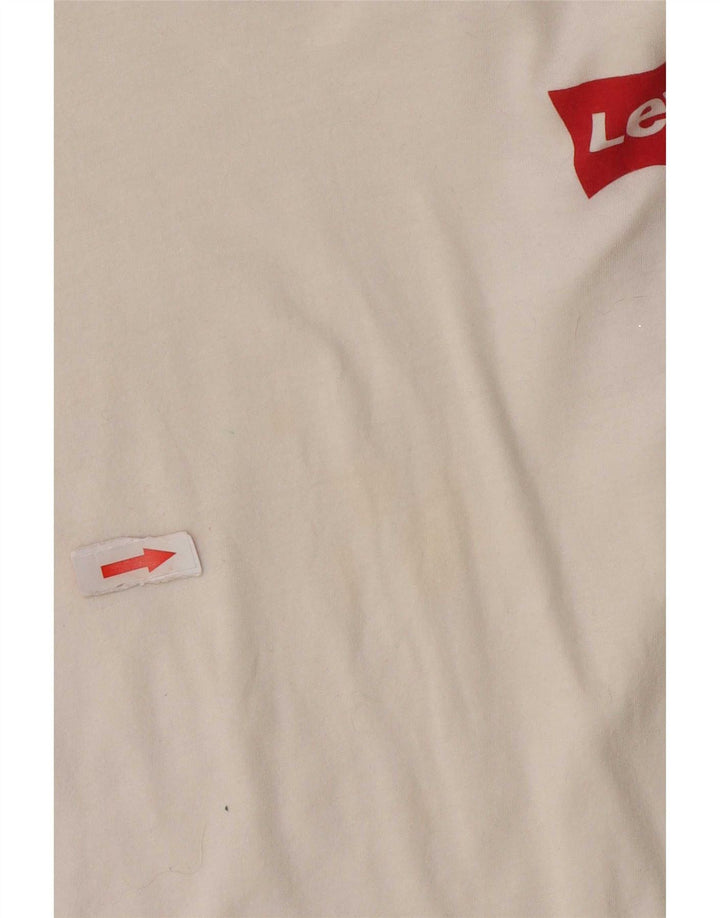 Levi's Camiseta para mujer Top UK 46 Large White Cotton