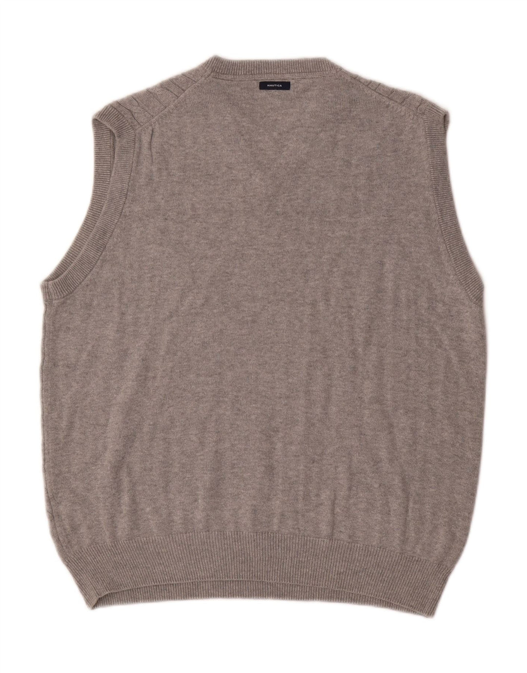 Nautica Camiseta sin mangas para hombre de algodón gris medio