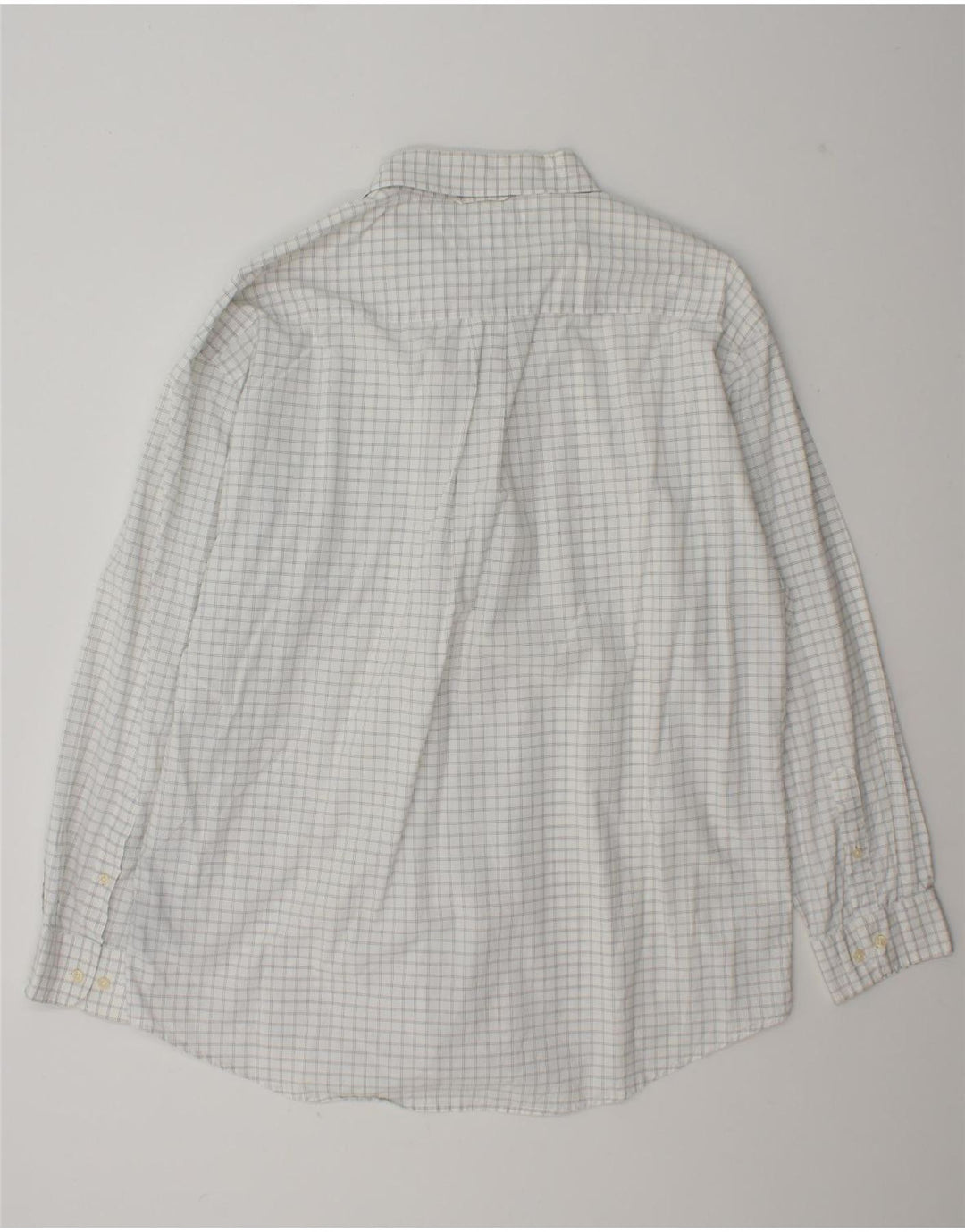 Tommy Hilfiger Camisa Hombre XL Blanco Cuadros Algodón