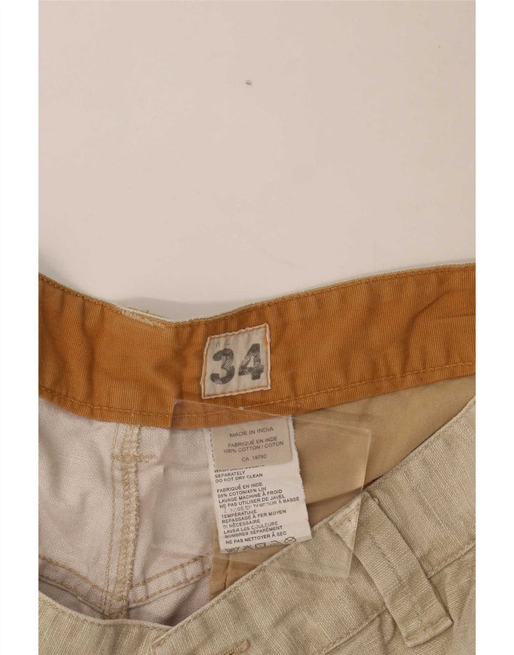 Timberland pantalones cortos cargo para hombre W34 algodón beige grande