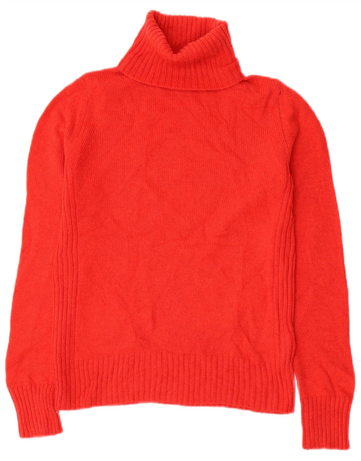 Marks & Spencer Jersey con cuello vuelto para mujer UK 6 XS Lana roja