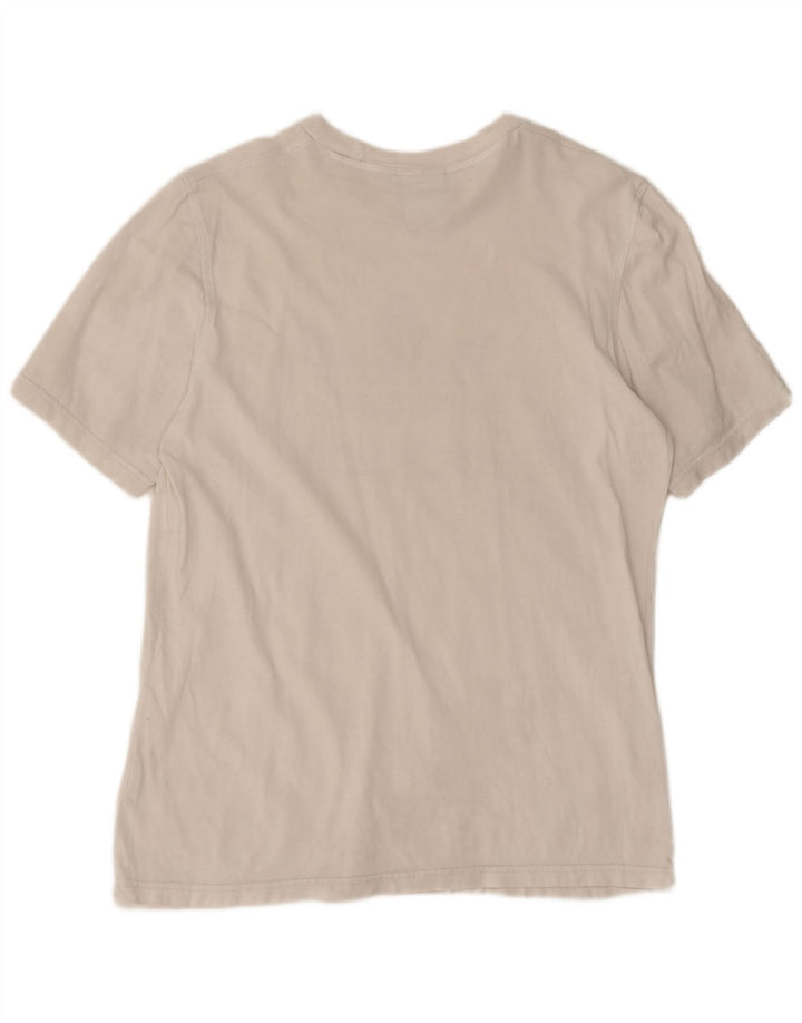 Adidas Hombre Camiseta Gráfica Top Mediano Blanco