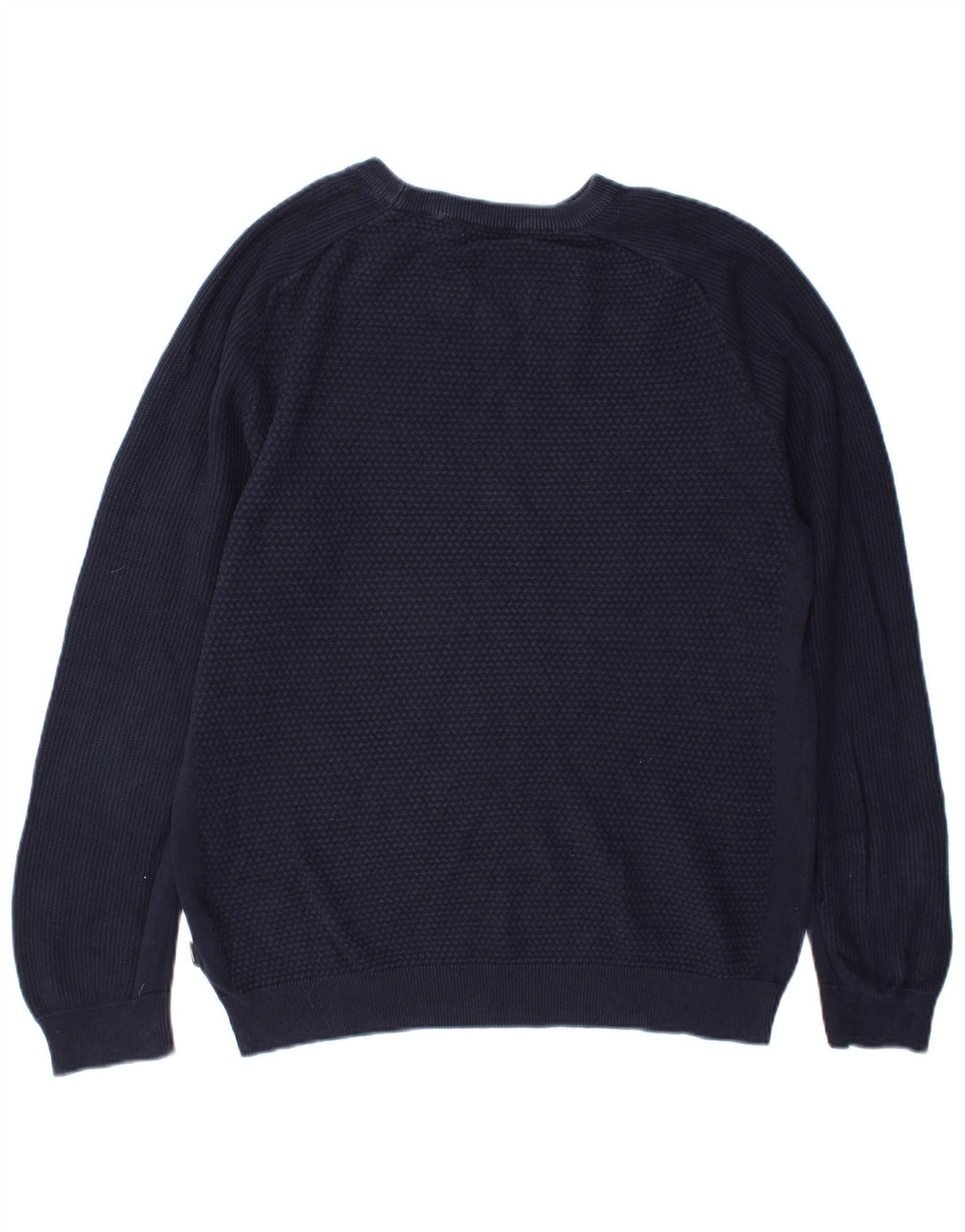 Jersey Jack & Jones Hombre con cuello redondo y cuello redondo de algodón azul marino medio