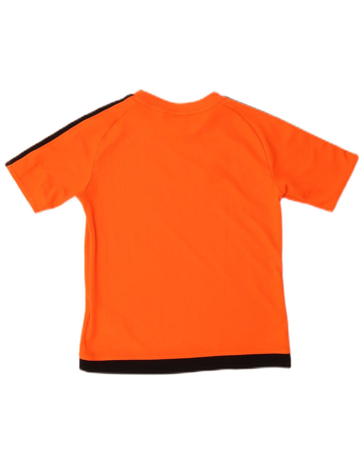 ADIDAS Camiseta Climalite para niño 9-10 años Naranja Colorblock Poliéster