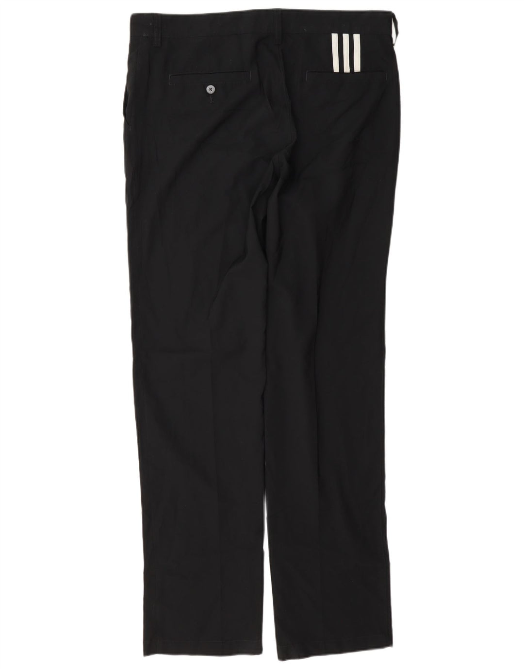 Adidas Pantalón chino recto Climalite para hombre W34 L34 Poliéster negro