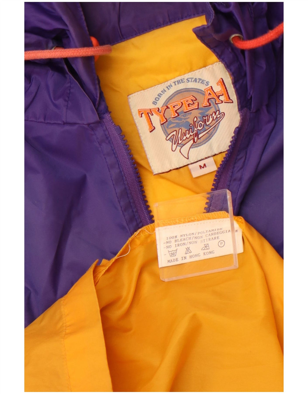 UNIFORM Chaqueta impermeable tipo jersey para hombre, talla 38, color naranja mediano