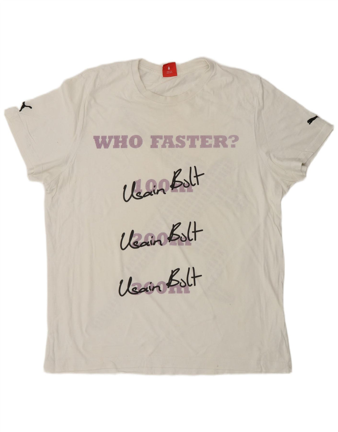 PUMA Camiseta gráfica para hombre Top XL Blanco