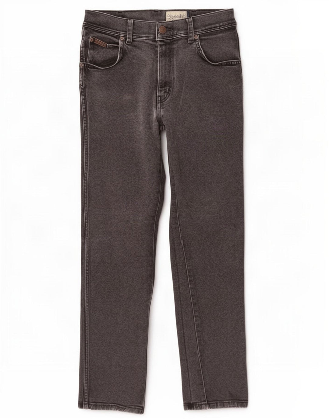 Wrangler Vaqueros rectos elásticos Texas para hombre W32 L30 Algodón gris
