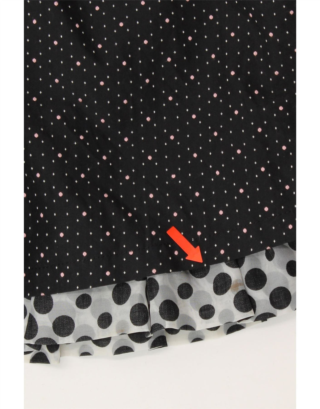 A.YILIAN Minifalda para Mujer Grande W30 Negro Manchado