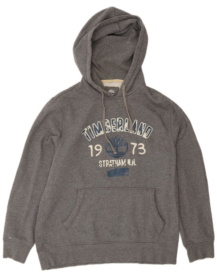 Timberland Hombre Graphic Sudadera Con Capucha Jumper Gris Medio