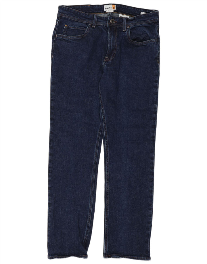 Timberland Jeans rectos para hombre W32 L29 Algodón azul marino