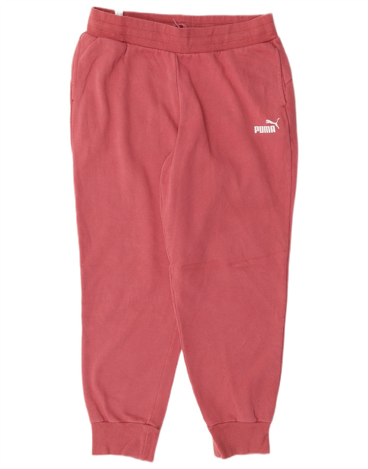 PUMA Pantalones de chándal para mujer Joggers UK 14 Large Pink