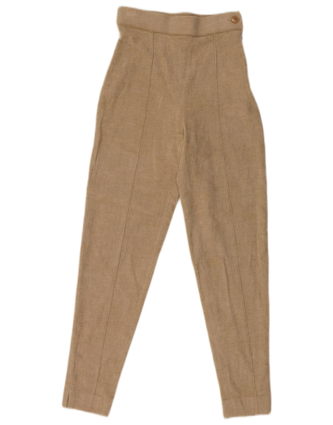MONNALISA Pantalón de traje de cintura alta para mujer IT 41 Medium W24 L26 Beige