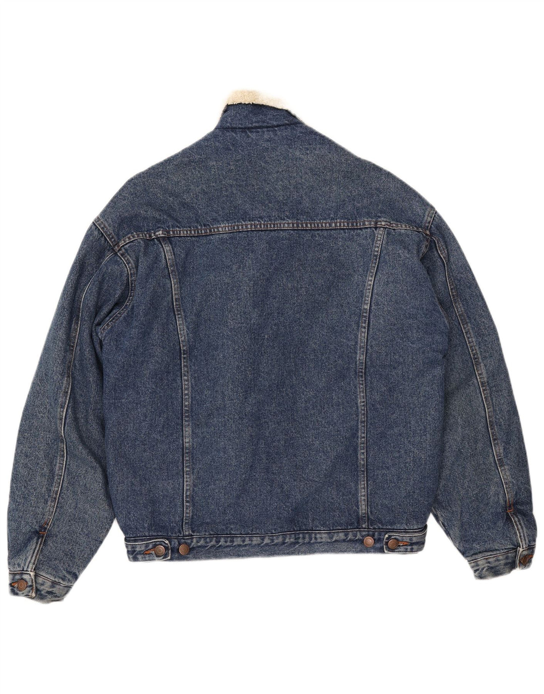 CASUCCI Chaqueta vaquera Sherpa para hombre UK 38 Algodón azul medio