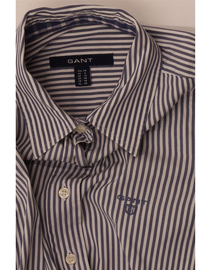 Camisa Gant para mujer UK 40 Medium Blue Pinstripe