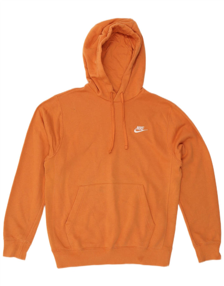 NIKE Hombre Sudadera con Capucha Jumper Small Naranja Algodón