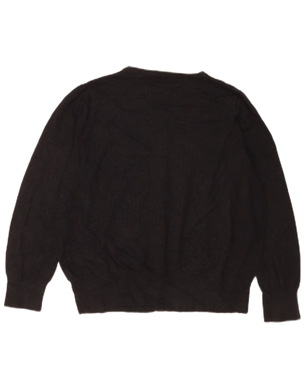 Marks & Spencer Cárdigan para Mujer UK 40 XL Viscosa Negra