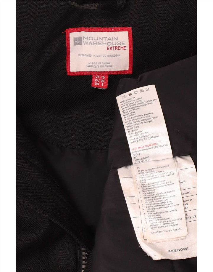 Abrigo acolchado con capucha para mujer Mountain Warehouse UK 40 Small Poliéster negro