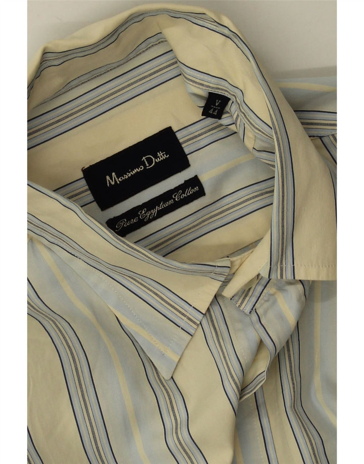 Camisa Massimo Dutti Hombre EU 44 XS Amarillo Rayas