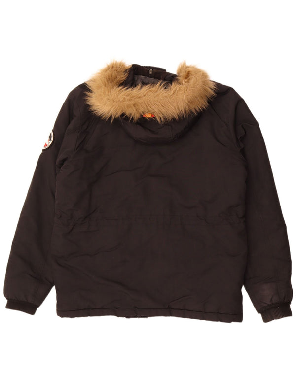 Chaqueta acolchada con capucha para hombre Ellesse UK 42 XL Nylon negro