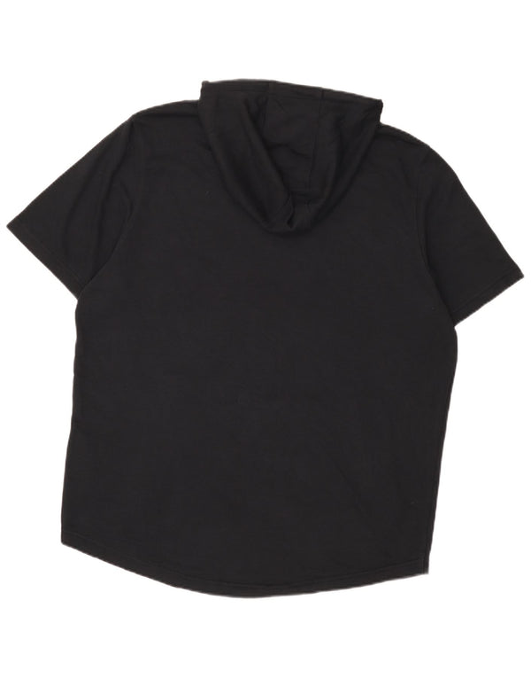 Under Armour Hombre Sudadera con capucha de manga corta Jumper XL Algodón negro