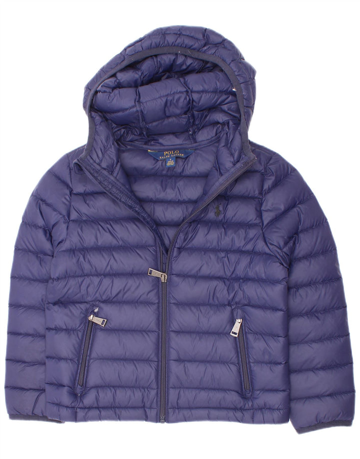Polo Ralph Lauren Chaqueta acolchada con capucha para niño 5-6 años Azul marino Poliéster