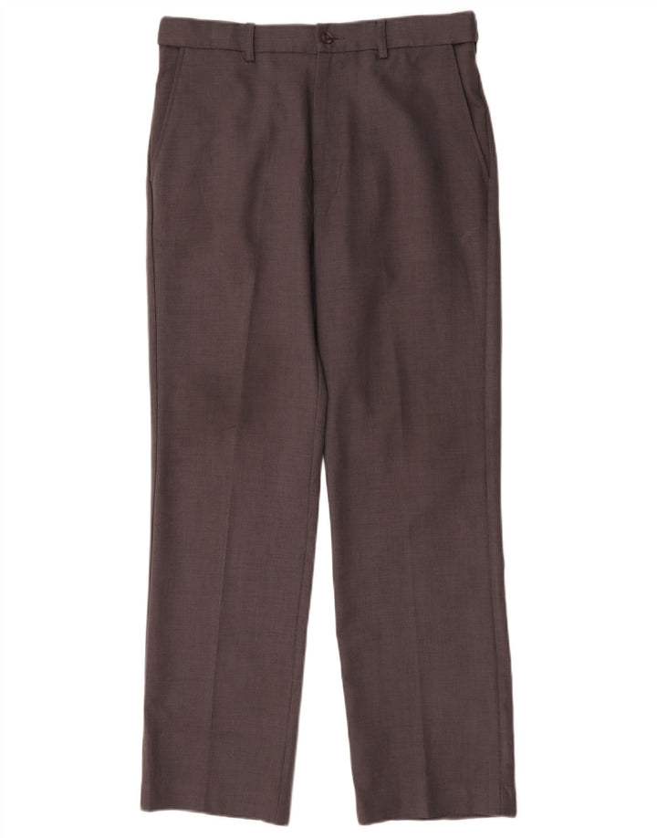 Farah Pantalón chino recto para hombre W32 L31 Poliéster gris