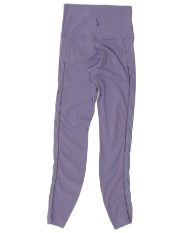 Nike Leggings Dri Fit para mujer UK 4 XS Púrpura Nylon
